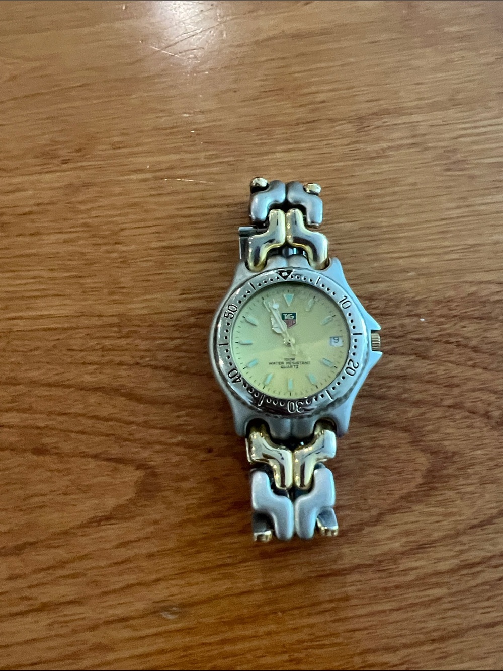 Tag Heuer Two-Tone Silver and Gold Link Sports Watch